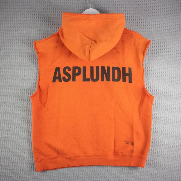 Asplundh Tree Service COmpany Sleeveless Hoodie Mens - Picture 1 of 8